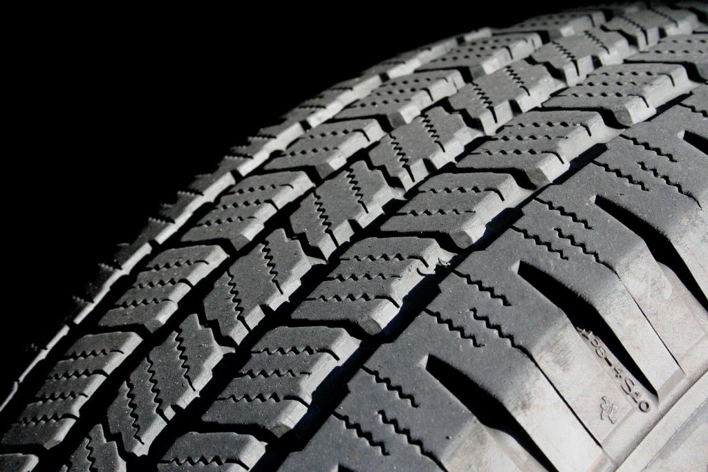 Image of a close up tire
