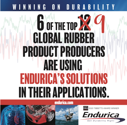 6 of the top 9 Global Rubber product producers are using Endurica’s solutions in their applications
