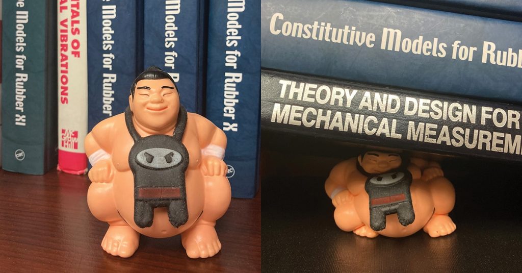 Rubber under a specific stress strain constraint