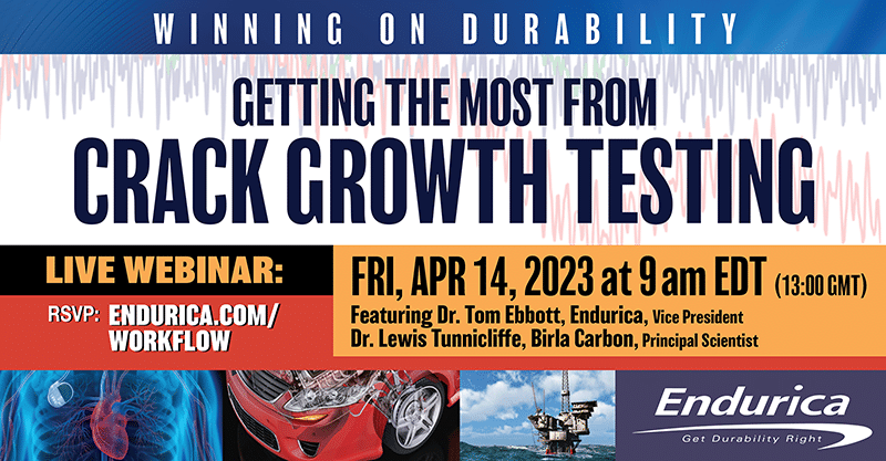 Winning on Durability: Getting the Most from Crack Growth Testing with Dr. Tom Ebbott, Endurica and Dr. Lewis Tunnicliffe, Birla Carbon