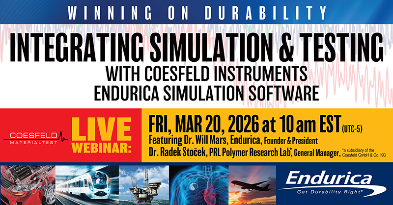 Integrating Simulation and Testing with Coesfeld instruments and Endurica simulation software